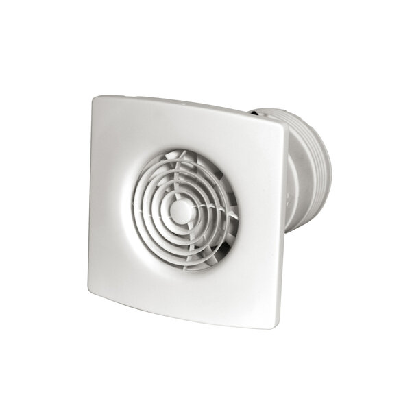 Cut-Out Zehnder Silent Humidistat Wall Fan Comfortable indoor ventilation 3D view