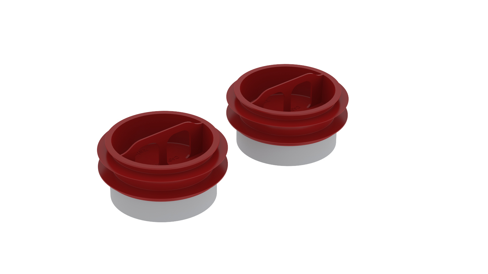 Rendering Zehnder ComfoWell Therm end cap Comfortable indoor ventilation Angled view