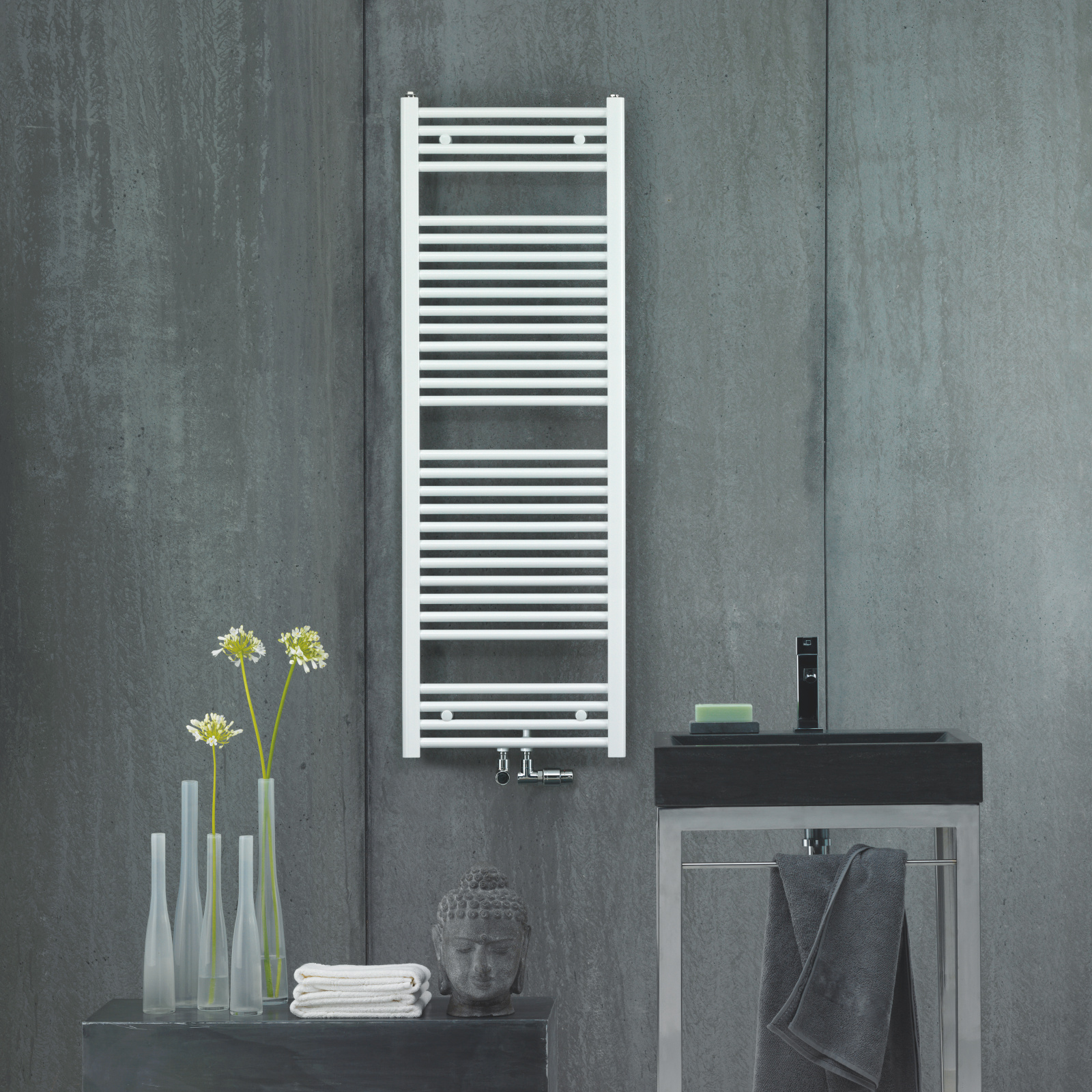 Rendering Virando Bow Decorative radiator Front view