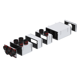 Zehnder_CSY_ComfoWell_Therm_Kompass_Modulverteiler_explosion Cut-Out Zehnder ComfoWell Therm attenuator kit Comfortable indoor ventilation