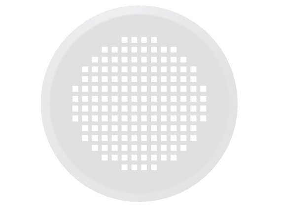 Zehnder_CSY_ComfoGrid Torino decorative grille, extract air Rendering ComfoGrid CLRF/TVA Comfortable indoor ventilation Angled view