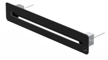 ComfoGrid Linea 400 slot diffusor, for CSB/P 400, 436 mm x 76.5 mm, glass optics, black