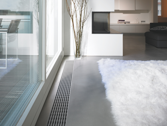 Rendering Zehnder Terraline Decorative radiator Top view