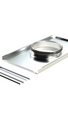 Rendering Zehnder ComfoWell Therm end plate Comfortable indoor ventilation Angled view