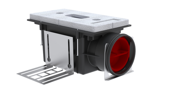  CLD/P DN90 Comfortable indoor ventilation Side view