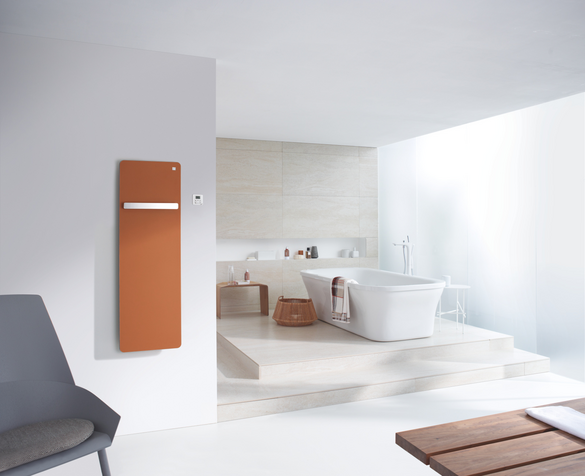 Rendering Zehnder Vitalo Bar Decorative radiator Front view