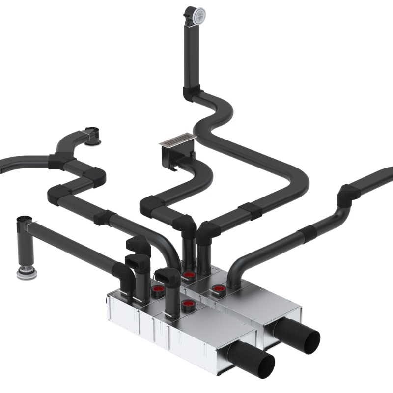 Rendering Zehnder ComfoClime Q Comfortable indoor ventilation Angled view