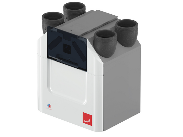 Cut-Out Zehnder ComfoAir Q350 TR Comfortable indoor ventilation Angled view